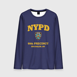 Лонгслив мужской Бруклин 9-9 департамент NYPD, цвет: 3D-принт