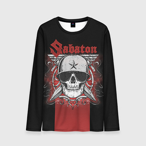 Мужской лонгслив Sabaton Army Skull / 3D-принт – фото 1