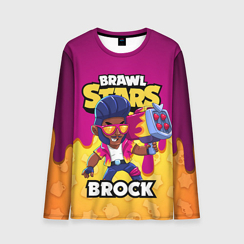 Мужской лонгслив BRAWL STARS BROCK / 3D-принт – фото 1