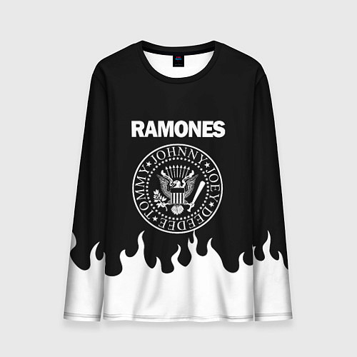 Мужской лонгслив RAMONES / 3D-принт – фото 1