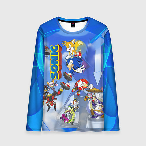 Мужской лонгслив Sonic / 3D-принт – фото 1