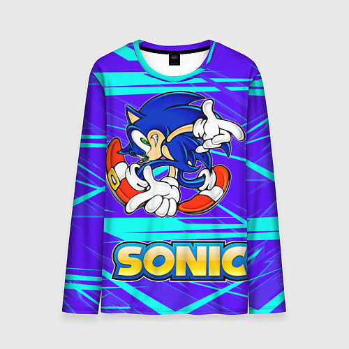 Мужской лонгслив Sonic / 3D-принт – фото 1
