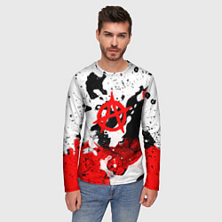 Лонгслив мужской АНАРХИЯ, цвет: 3D-принт — фото 2