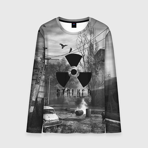 Мужской лонгслив СТАЛКЕР-ЧЕРНОБЫЛЬ / 3D-принт – фото 1