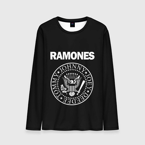Мужской лонгслив RAMONES / 3D-принт – фото 1