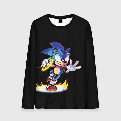 Мужской лонгслив Sonic / 3D-принт – фото 1