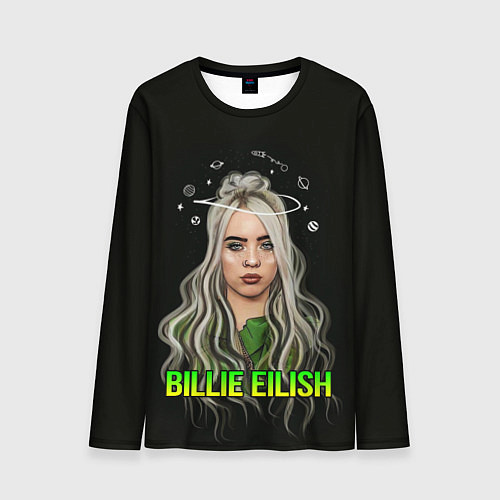 Мужской лонгслив BILLIE EILISH / 3D-принт – фото 1