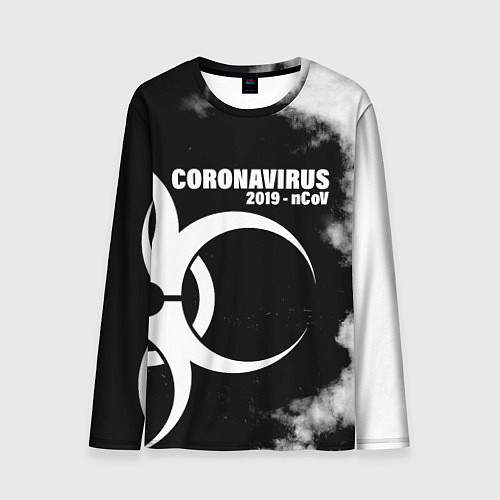 Мужской лонгслив Coronavirus 2019 - nCoV / 3D-принт – фото 1