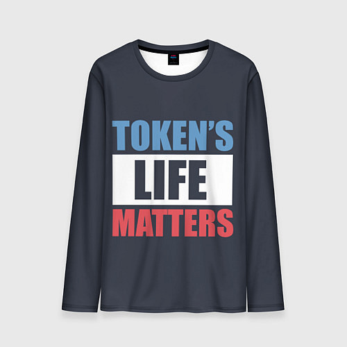 Мужской лонгслив TOKENS LIFE MATTERS / 3D-принт – фото 1