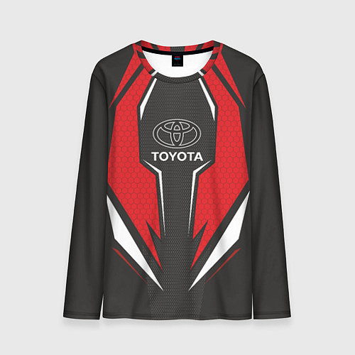 Мужской лонгслив Toyota Driver team Red / 3D-принт – фото 1