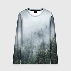 Лонгслив мужской Туманный лес, цвет: 3D-принт