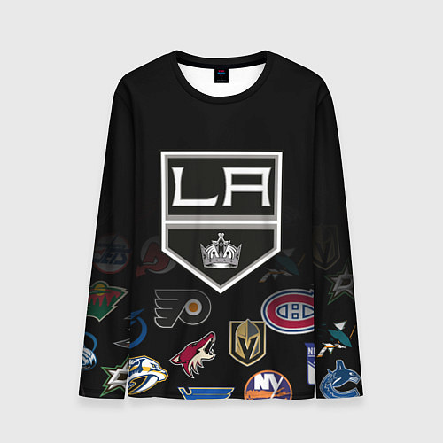 Мужской лонгслив NHL Los Angeles Kings / 3D-принт – фото 1