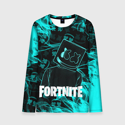 Мужской лонгслив Fortnite Marshmello / 3D-принт – фото 1