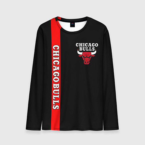 Мужской лонгслив CHICAGO BULLS / 3D-принт – фото 1