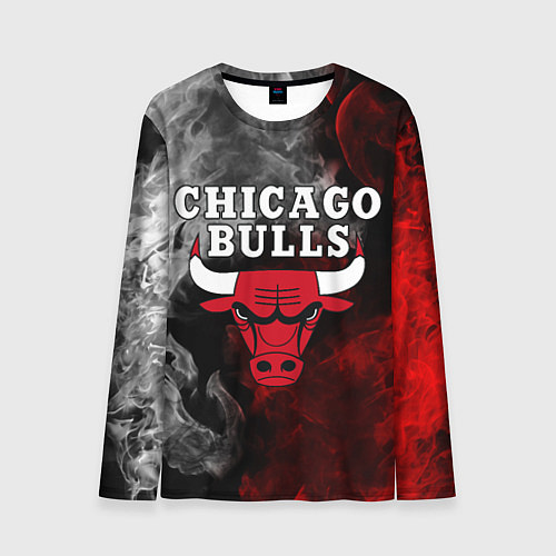 Мужской лонгслив CHICAGO BULLS / 3D-принт – фото 1