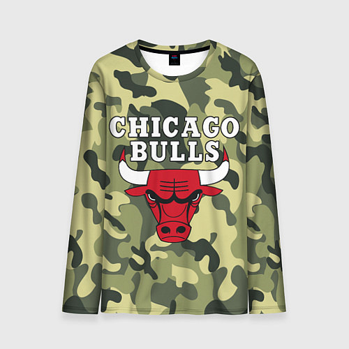 Мужской лонгслив CHICAGO BULLS / 3D-принт – фото 1