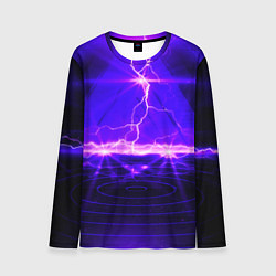 Мужской лонгслив НЕОНОВЫЕ МОЛНИИ