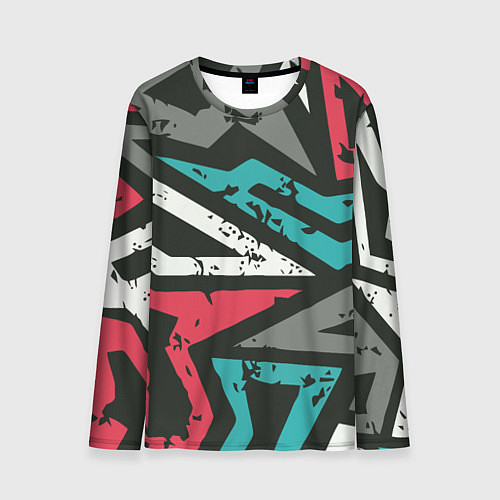 Мужской лонгслив Geometric Abstraction / 3D-принт – фото 1