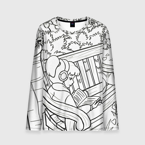 Мужской лонгслив Музыка / 3D-принт – фото 1