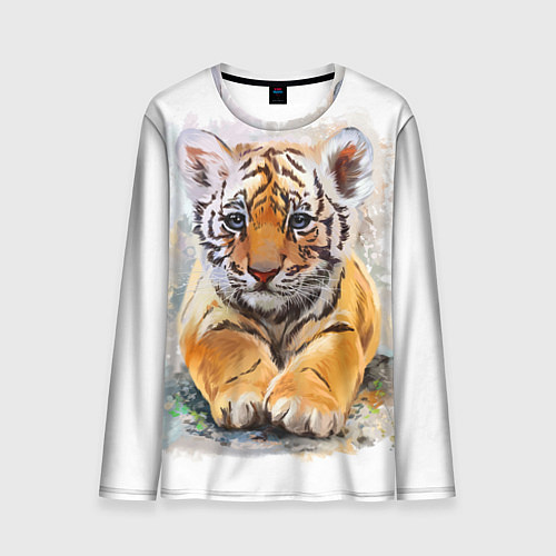 Мужской лонгслив Tiger Art / 3D-принт – фото 1