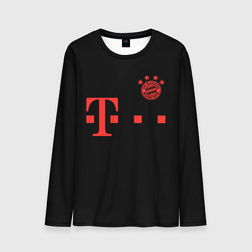 Мужской лонгслив FC Bayern Munchen 20-21 - black / 3D-принт – фото 1