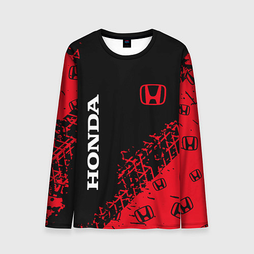 Мужской лонгслив HONDA ХОНДА / 3D-принт – фото 1