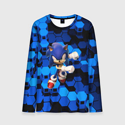Лонгслив мужской Sonic, цвет: 3D-принт