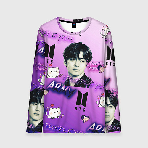 Мужской лонгслив I purple you / 3D-принт – фото 1