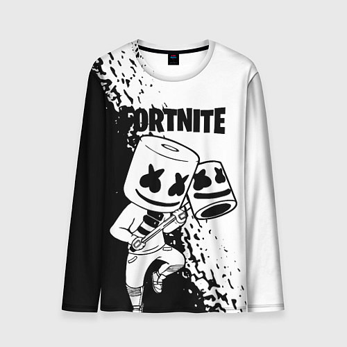 Мужской лонгслив FORTNITE MARSHMELLO / 3D-принт – фото 1