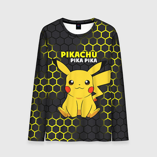 Мужской лонгслив Pikachu Pika Pika / 3D-принт – фото 1