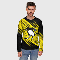 Лонгслив мужской Pittsburgh Penguins Sport, цвет: 3D-принт — фото 2