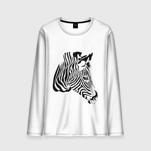 Мужской лонгслив Zebra / 3D-принт – фото 1