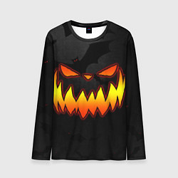 Мужской лонгслив Pumpkin smile and bats