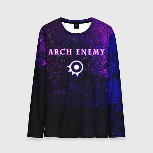 Мужской лонгслив Arch Enemy Neon logo / 3D-принт – фото 1