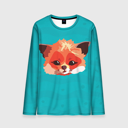 Мужской лонгслив Лисичка / 3D-принт – фото 1