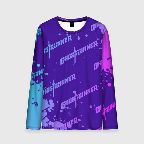 Мужской лонгслив Ghostrunner узор / 3D-принт – фото 1
