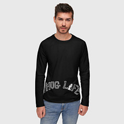 Лонгслив мужской Thug Life Tatto OG 90s black, цвет: 3D-принт — фото 2