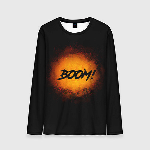 Мужской лонгслив BOOM / 3D-принт – фото 1