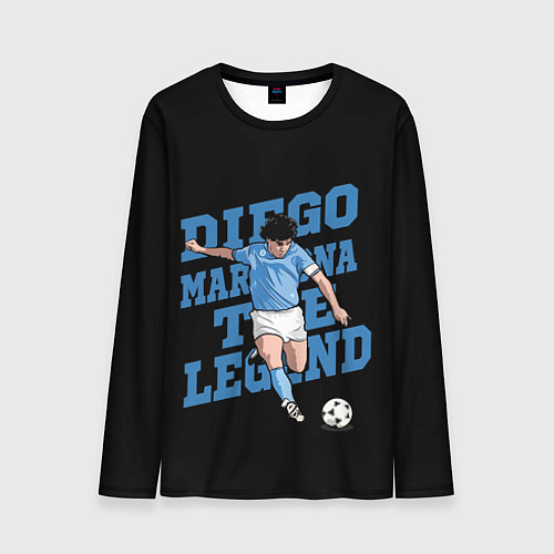 Мужской лонгслив Diego Maradona / 3D-принт – фото 1