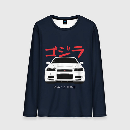 Мужской лонгслив Skyline R34 Z-Tune / 3D-принт – фото 1