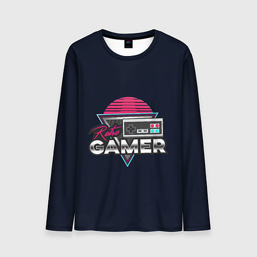 Мужской лонгслив Retro Gamer / 3D-принт – фото 1