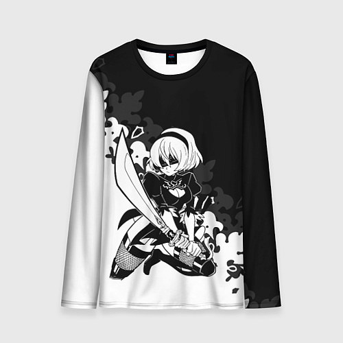 Мужской лонгслив NIER AUTOMATA / 3D-принт – фото 1