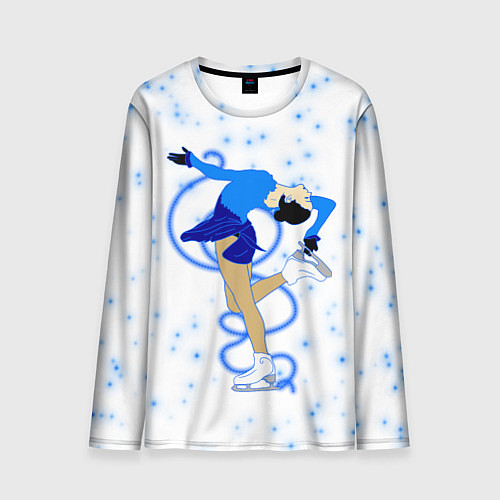 Мужской лонгслив Фигурное катание / 3D-принт – фото 1