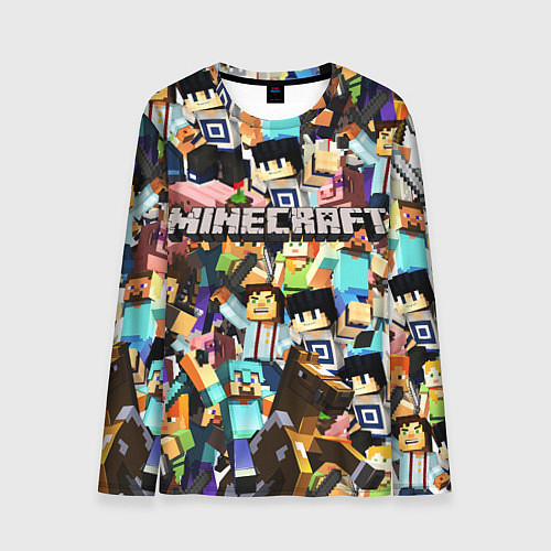 Мужской лонгслив MINECRAFT / 3D-принт – фото 1