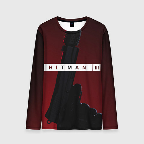 Мужской лонгслив Hitman III / 3D-принт – фото 1