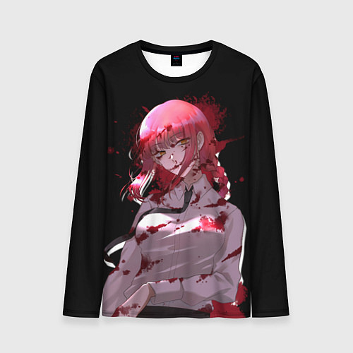 Мужской лонгслив Makima Chainsaw Man / 3D-принт – фото 1