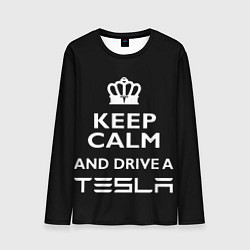 Мужской лонгслив Drive a Tesla!