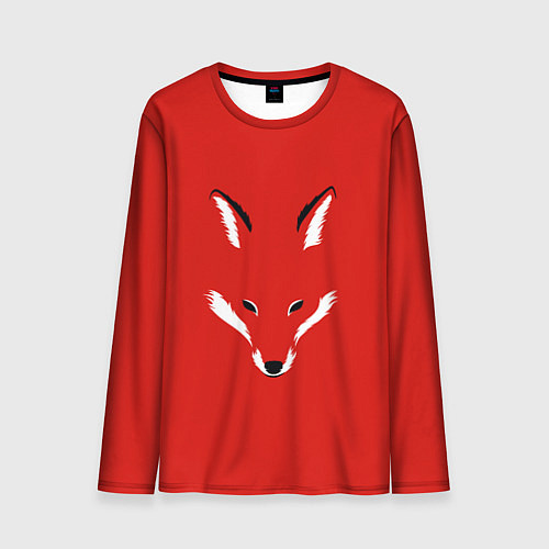 Мужской лонгслив Fox minimalism / 3D-принт – фото 1