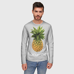 Лонгслив мужской Pineapple cucumber, цвет: 3D-принт — фото 2