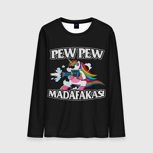Мужской лонгслив Pew Pew / 3D-принт – фото 1